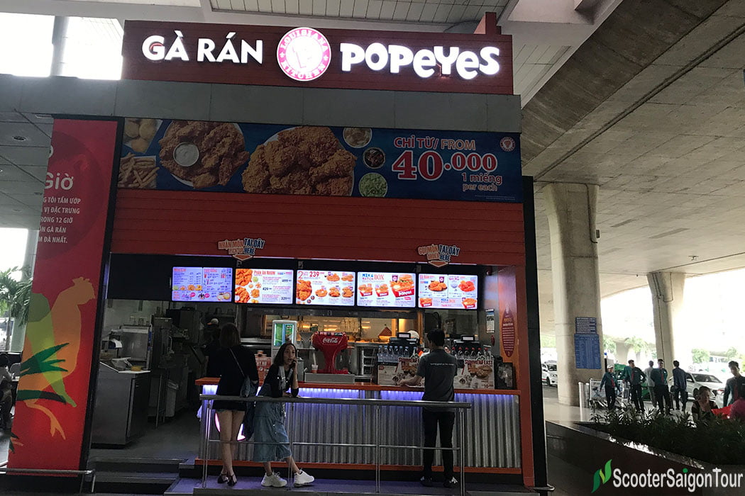 popeyesTanSonNhatInternationalAirport  Scooter Saigon Tour